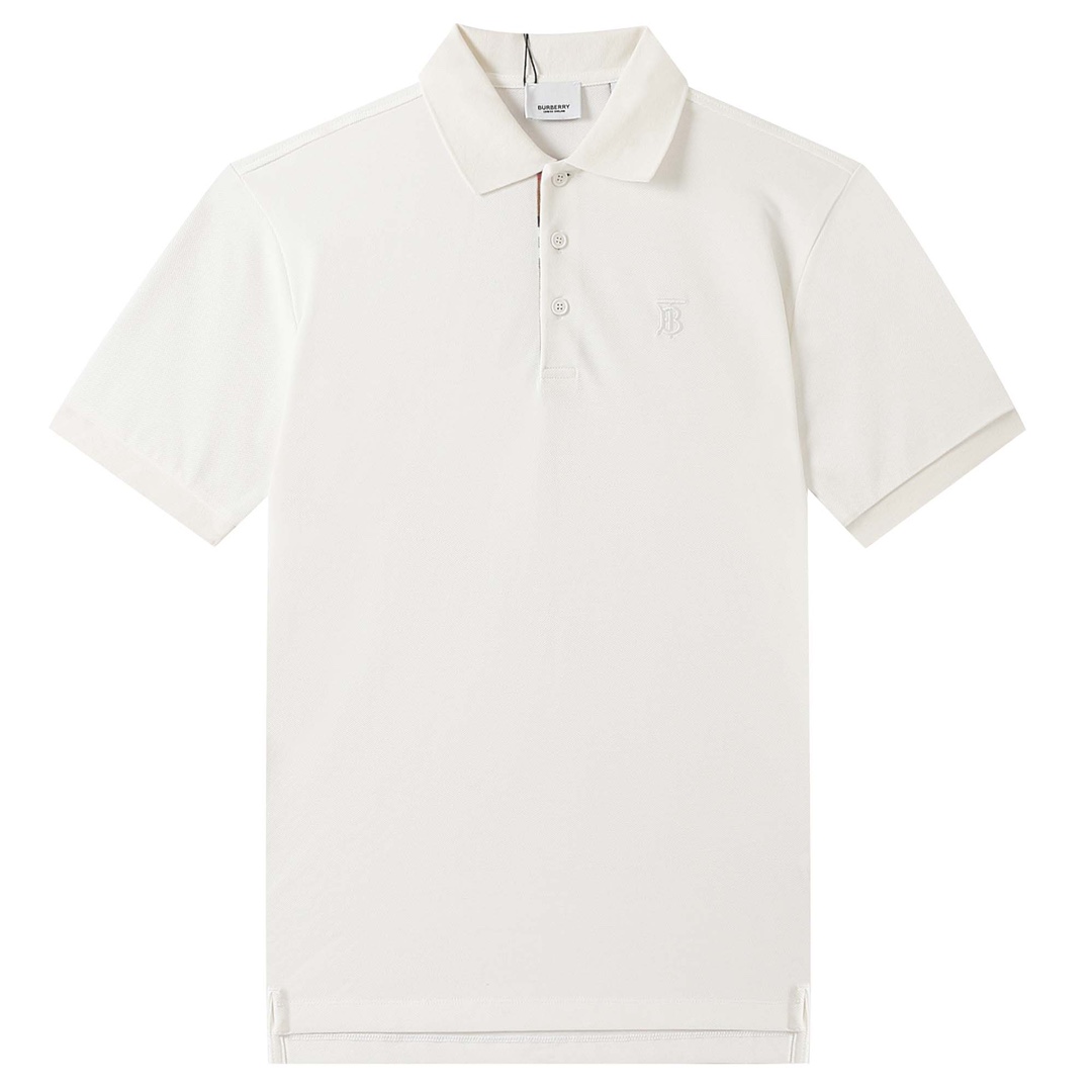 2022ss Men's Polo White Shirt