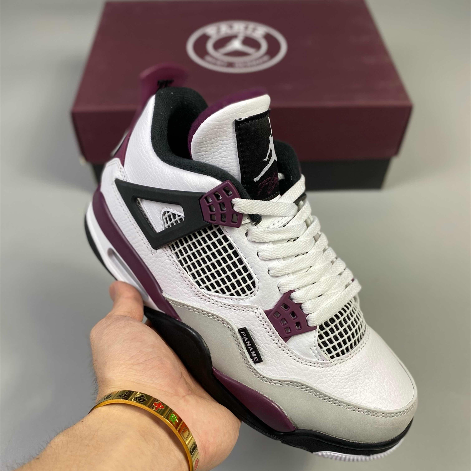 Air Jordan 4 Retro 'PSG'(GS) Paris Saint-Germain Basketball Shoes Size:EU36-EU47