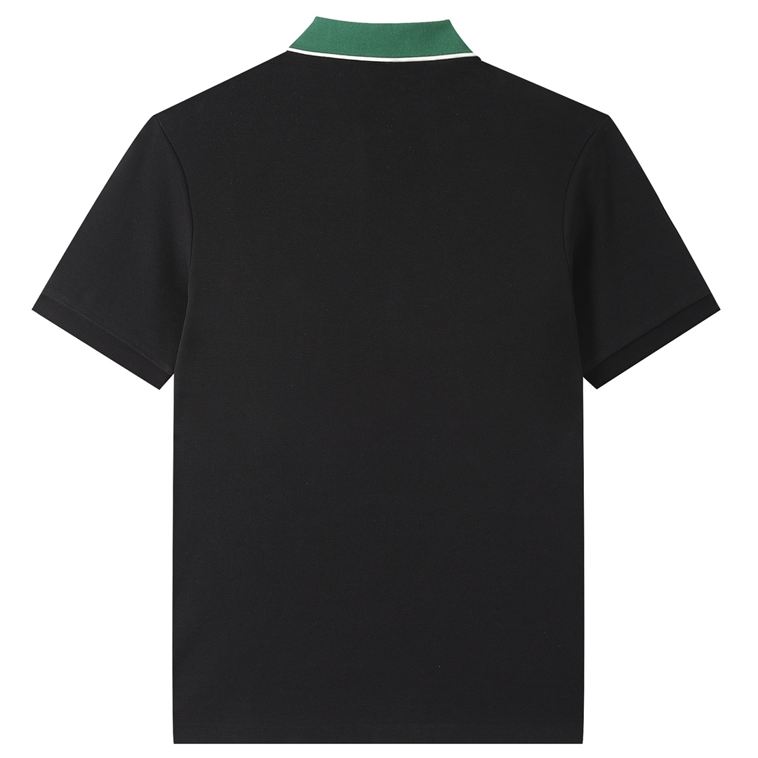 2022ss Men's Polo Black Shirt