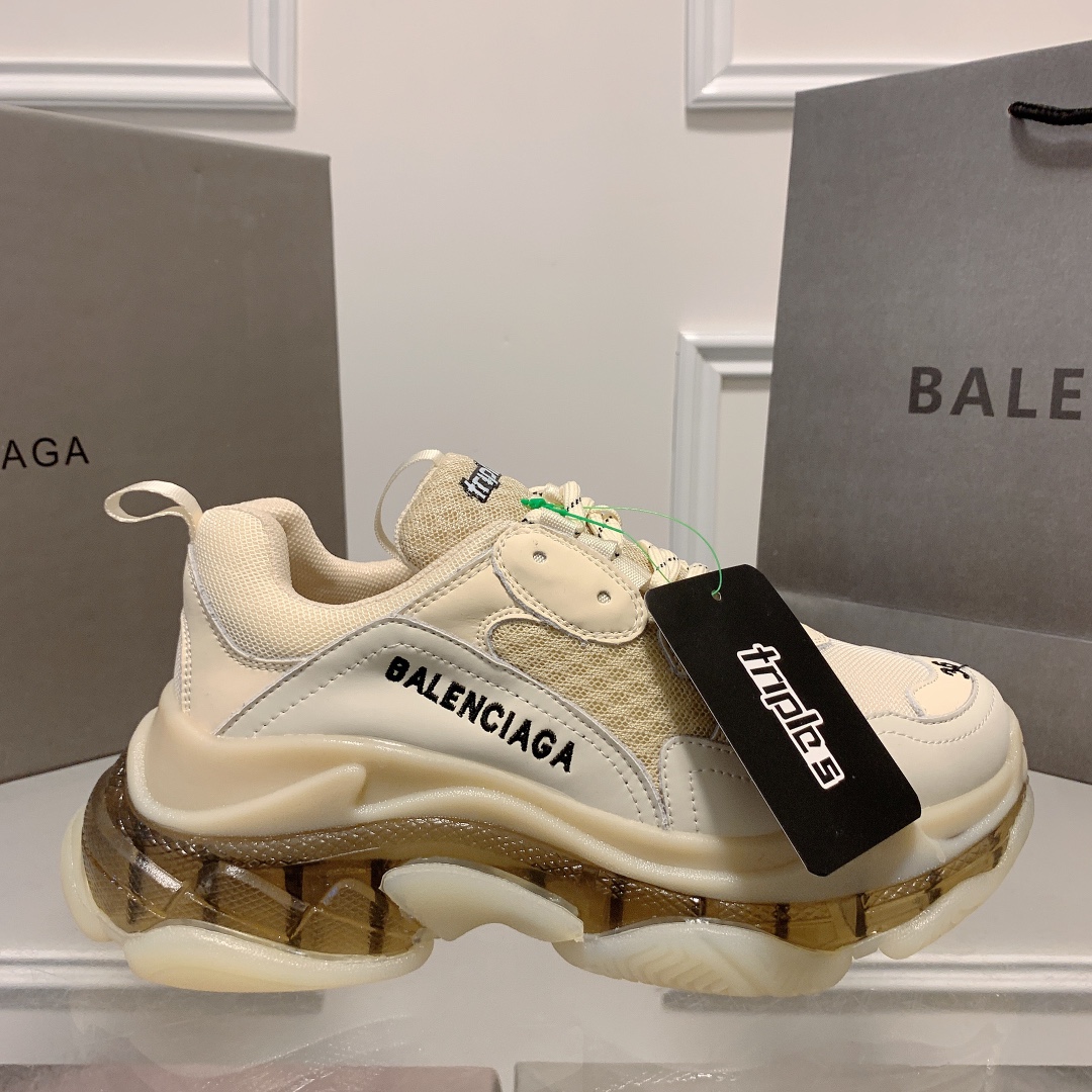 Triple S Clear Sole Women's Shoes Size:EU35-EU42