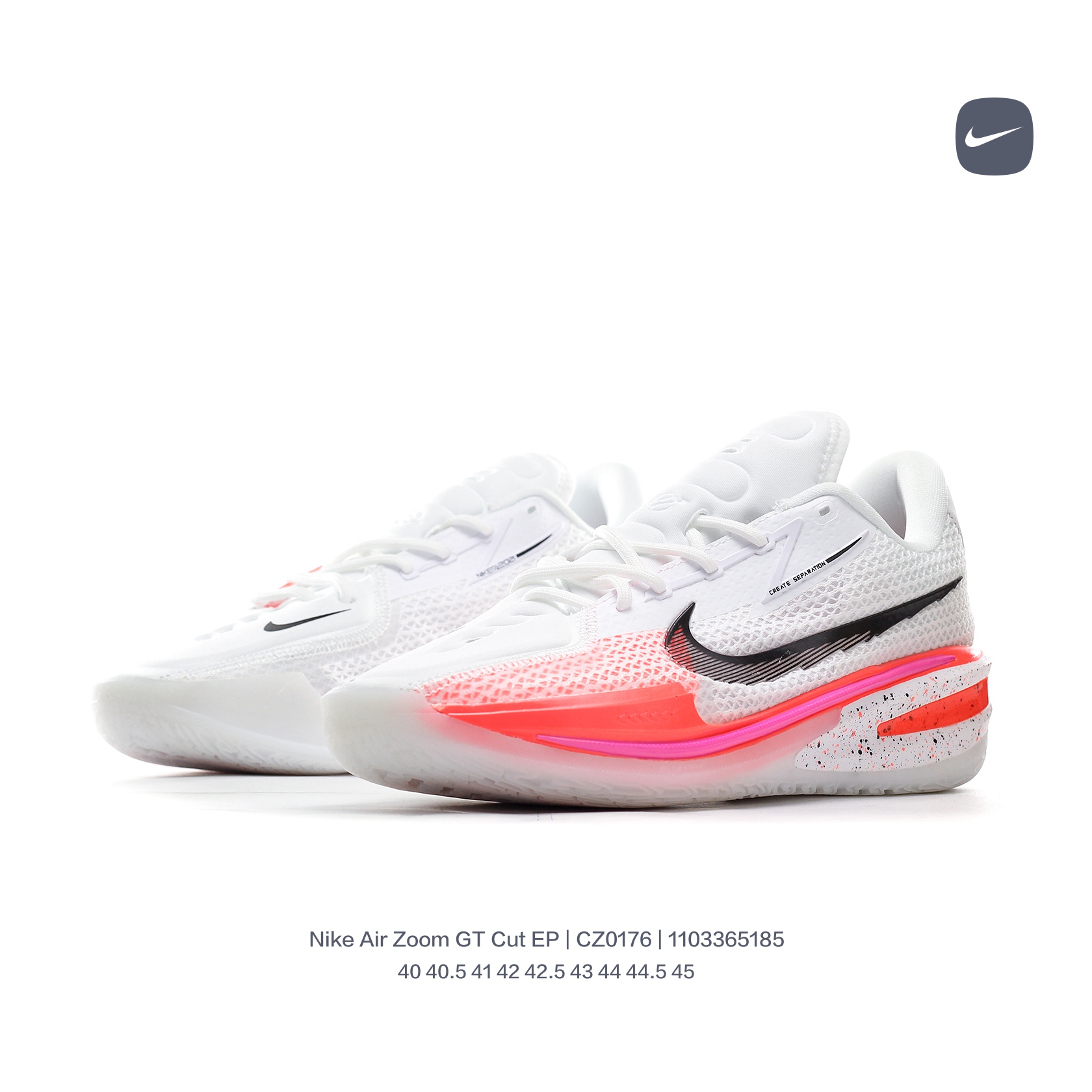 Air Zoom GT Cut Basketball Shoes SIZE:EU40-EU45/US7-US11