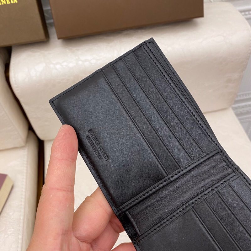 Men's Wallet Short Folding Money Clip Size 12*9.6*1.5 cm