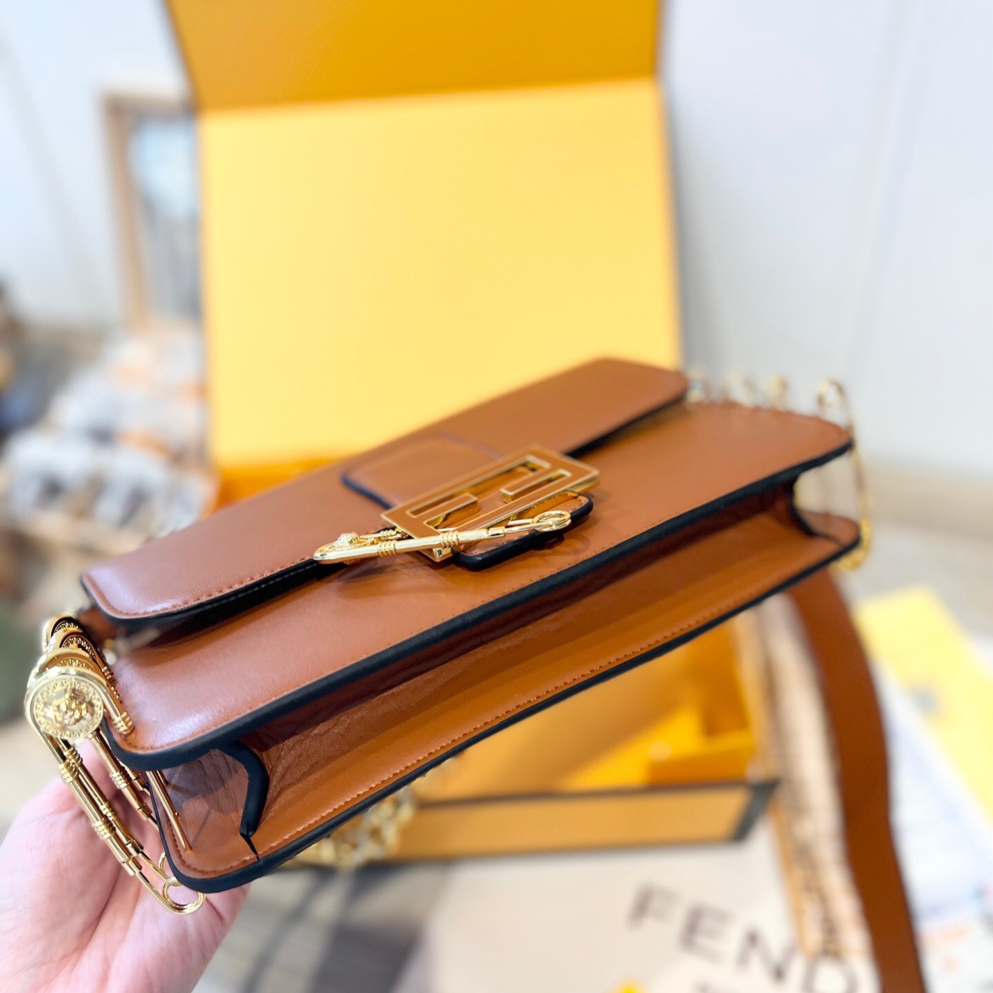 2022 New Brown Bag ,size:25*5*15cm