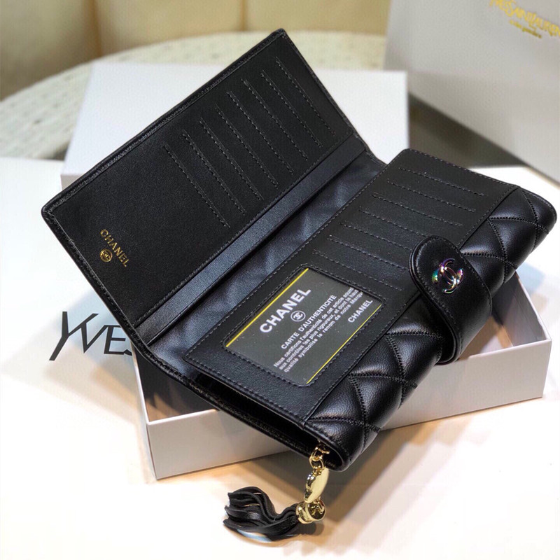 Women's Black Classic Wallet Size 20*10cm