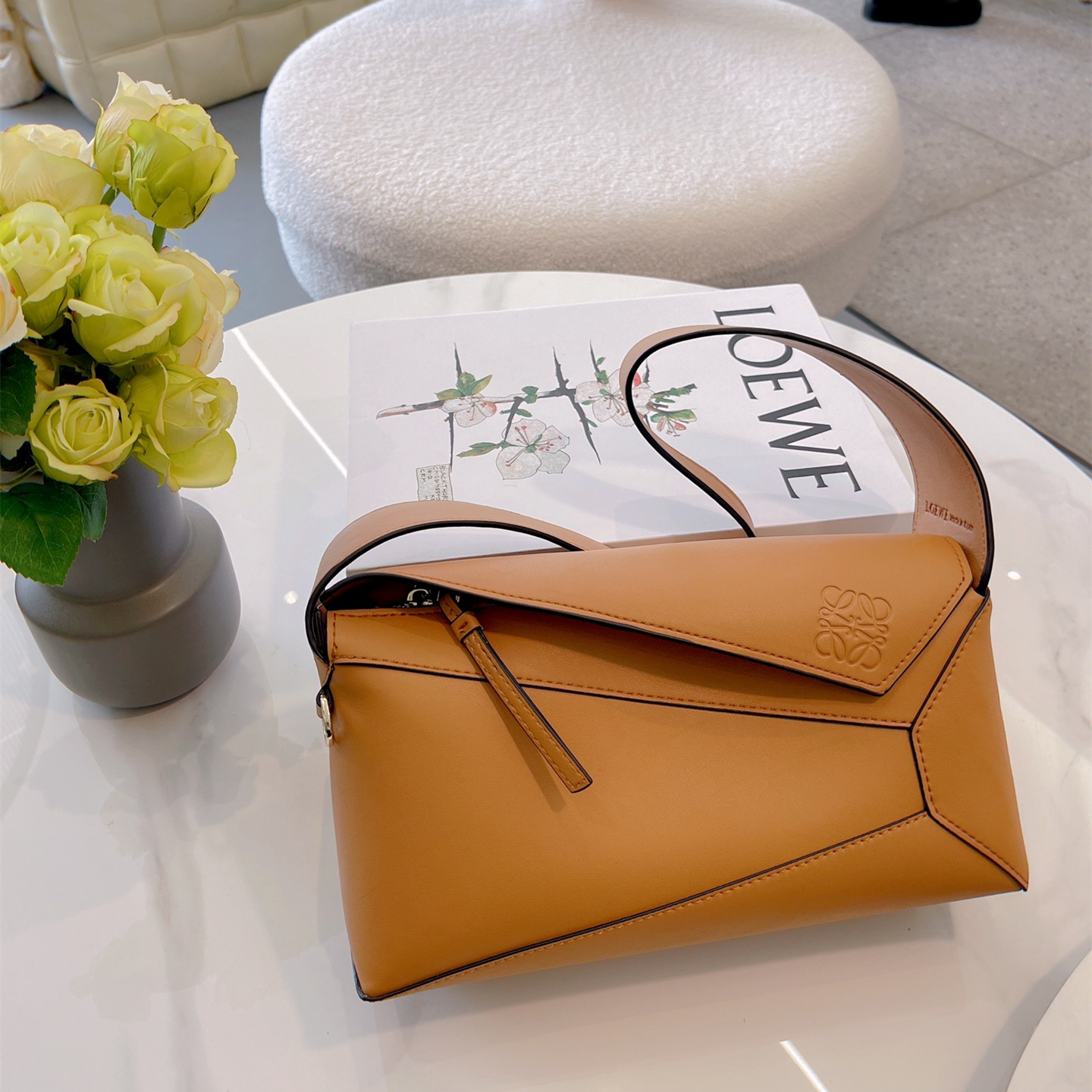 Puzzle Hobo Bag ,Size：29*12CM