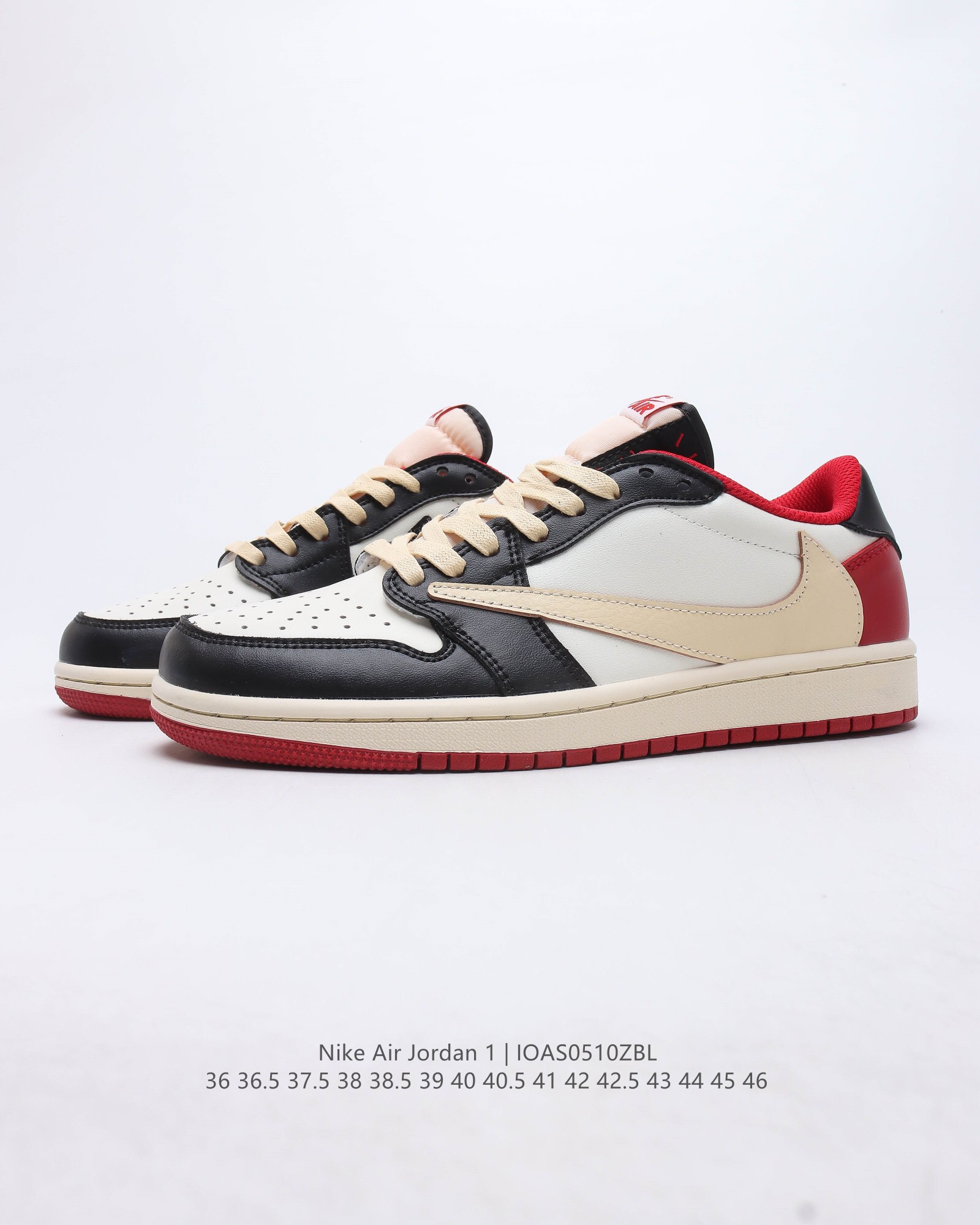 Travis scott x air jordan 1 yy retro high og  cuctus jack  aj1 casual shoes Size:EU36-EU45