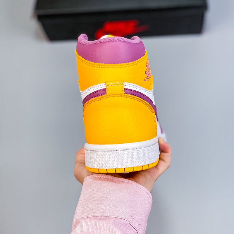 wmns air jordan 1 mid gs light smoke grey aj1 Sport casual shoes Size:EU36-EU46