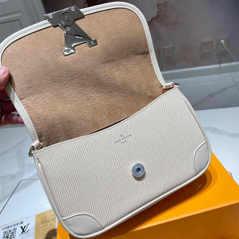 Buci Handbag Beige Women's Crossbody Shoulder Bag Size 24.5*15.5*9 cm