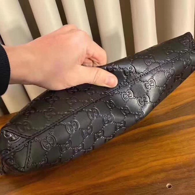 Men's Wallet Handbag Black Size 31*24.5*5 cm