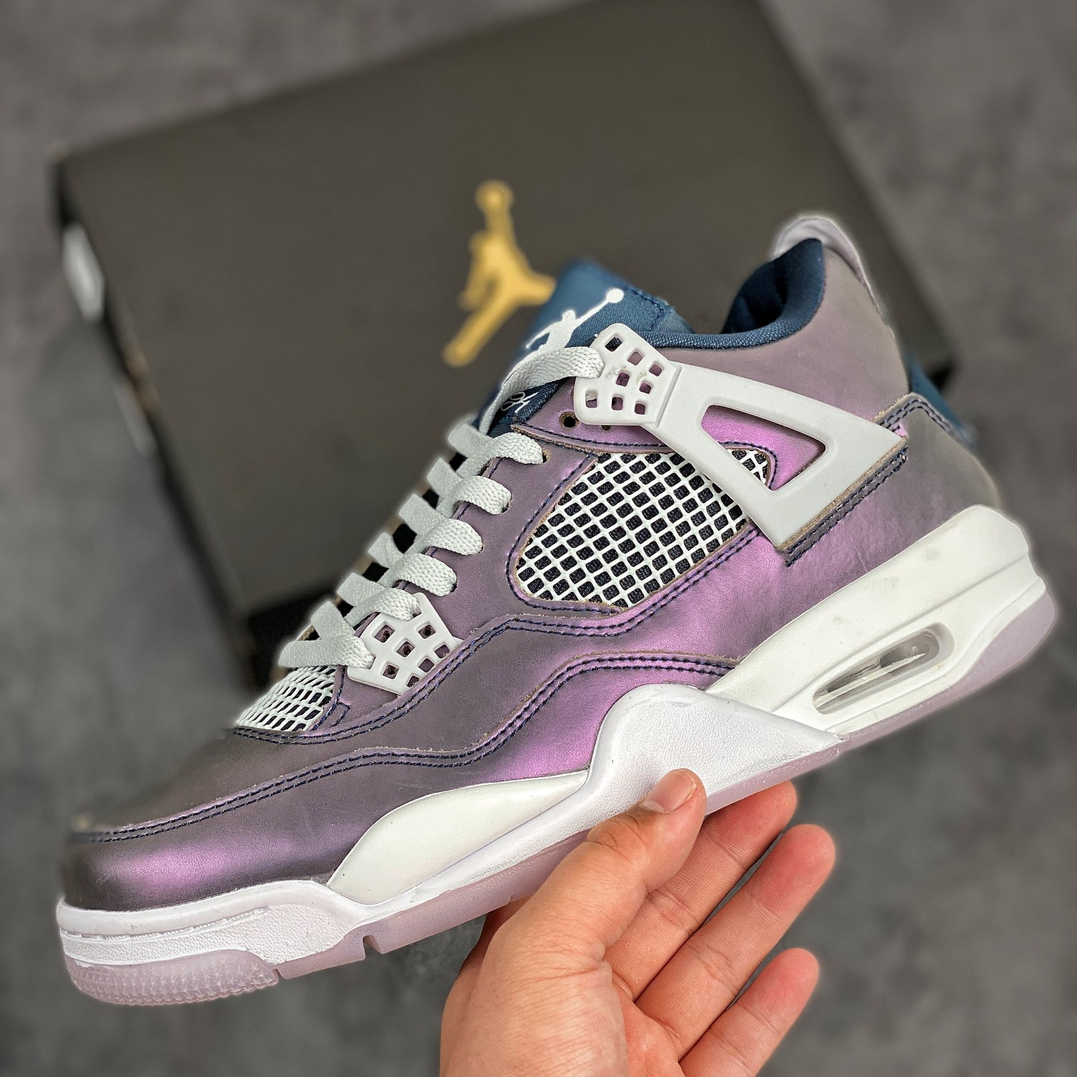 Air Jordan 4 “Monsoon Blue” Basketball Shoes Size:EU36-EU46