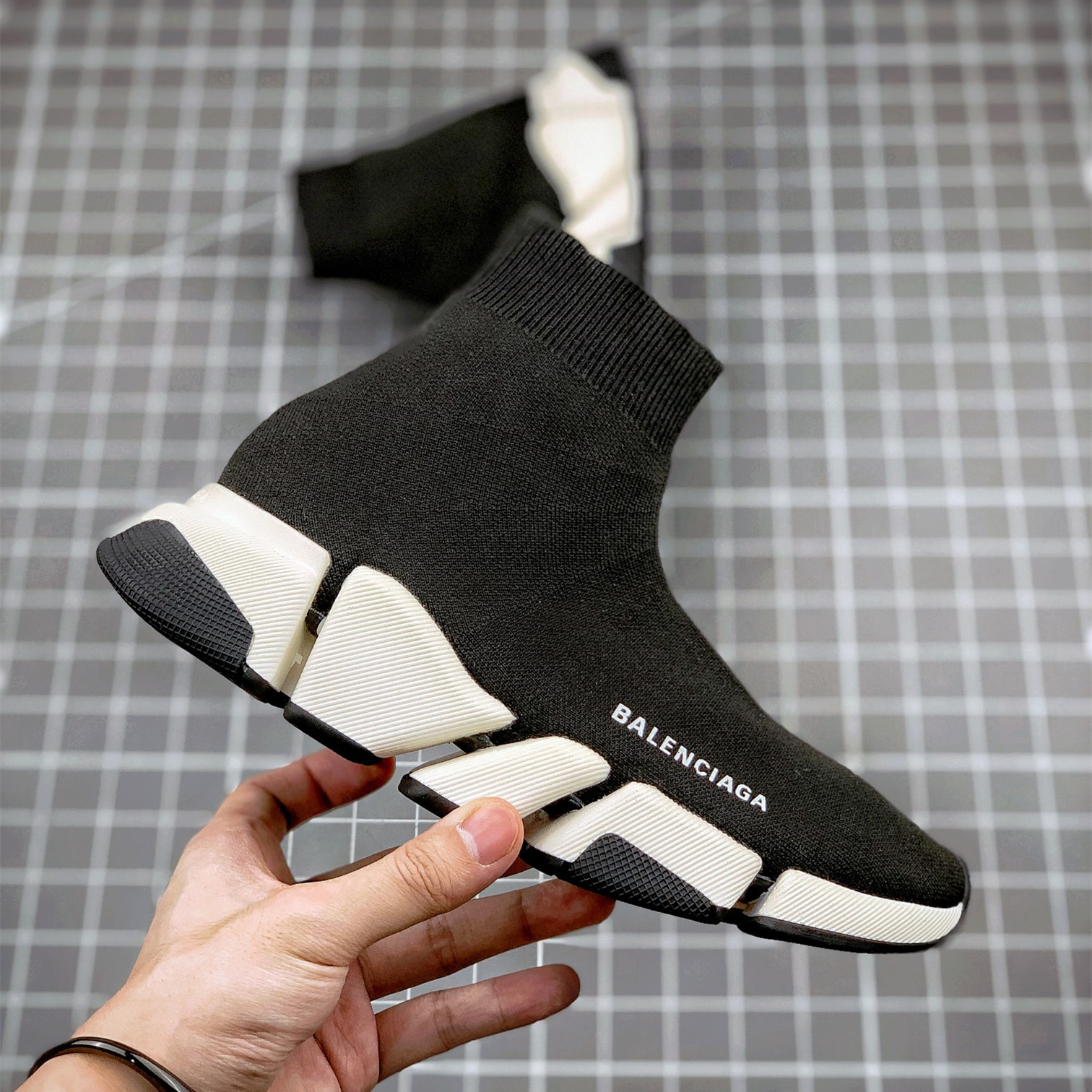 Sneakers Tess S.Gomma Maille NOIR Shoes Size:EU35-EU45