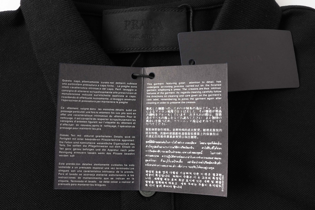 2022ss Men's Polo Black Shirt