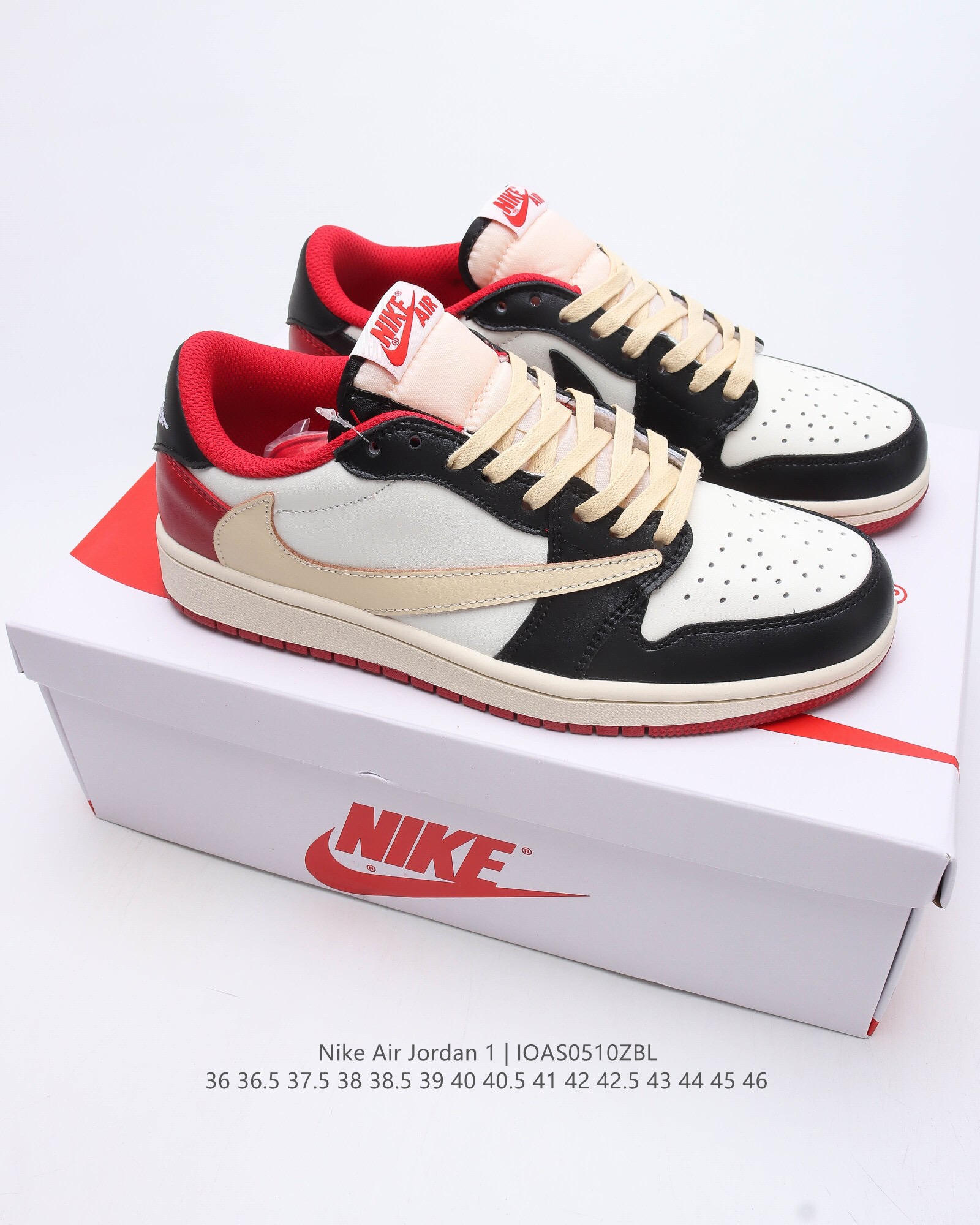 Travis scott x air jordan 1 yy retro high og  cuctus jack  aj1 casual shoes Size:EU36-EU45