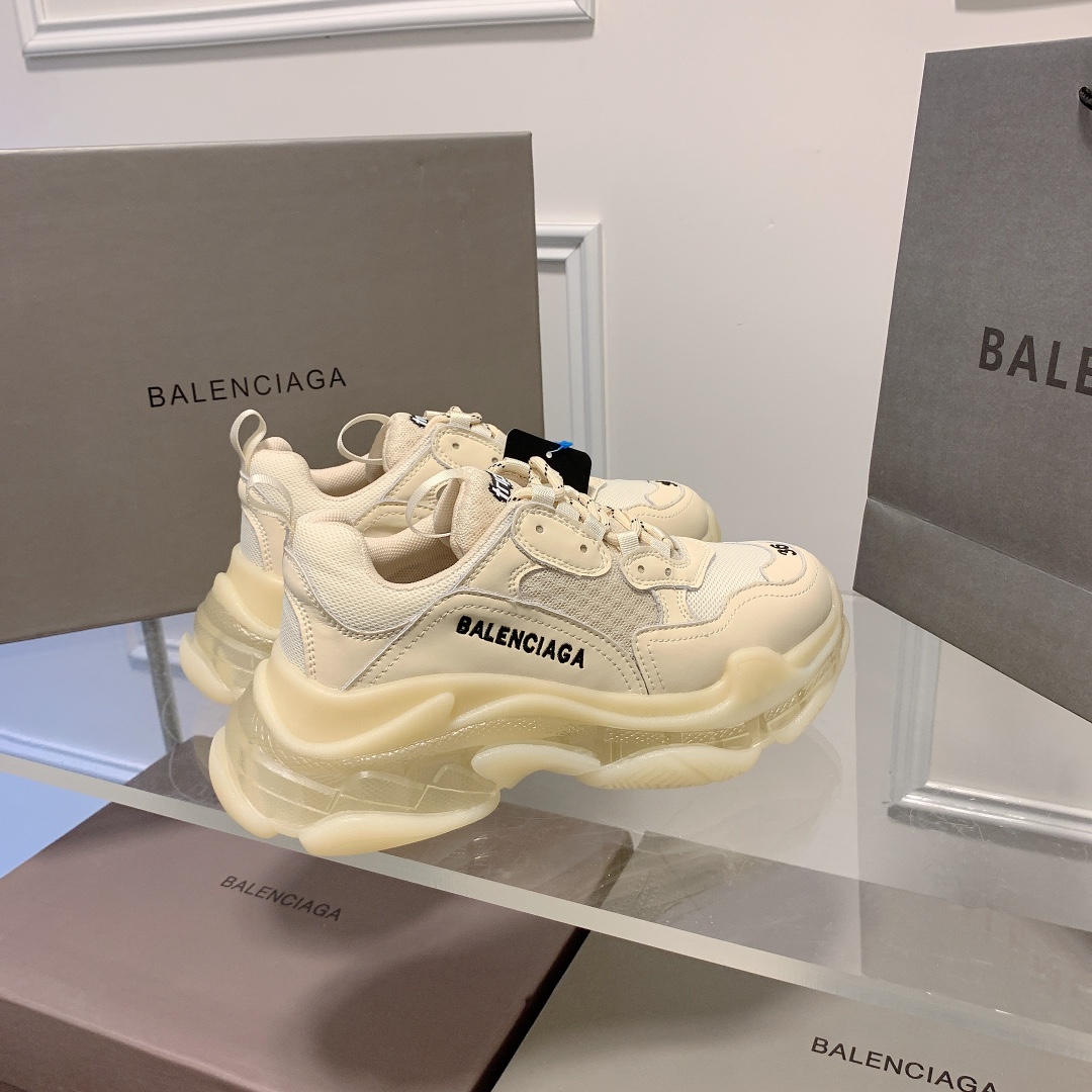 Triple S Clear Sole Women's Shoes Size:EU35-EU42