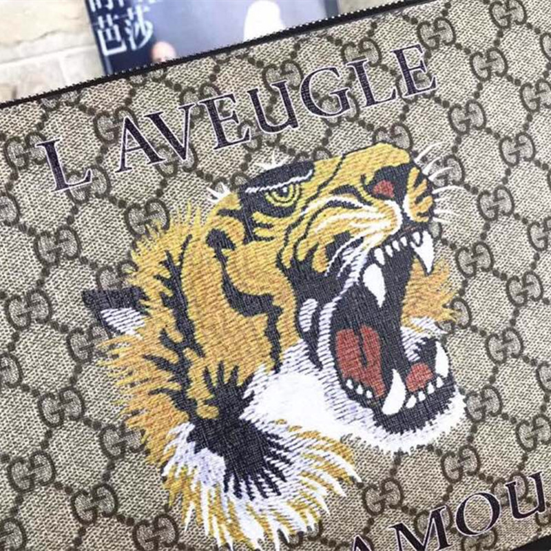 Laveugle Ramour Bag Tiger Wallet Men's Wallet Handbag Size 29*20*1.5 cm
