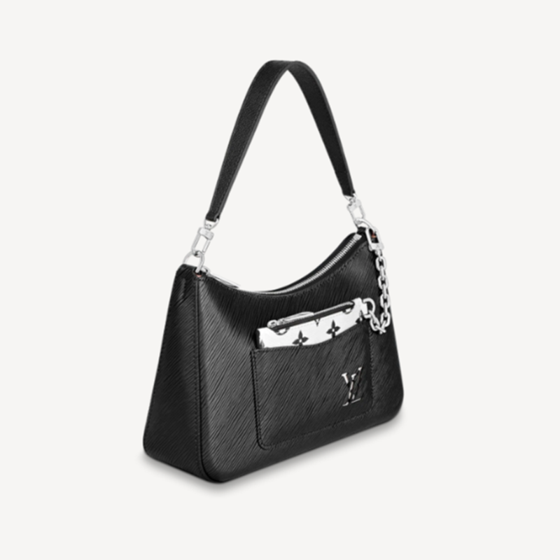 Marelle Handbag Black Marelle Detachable Canvas Zipper Bag