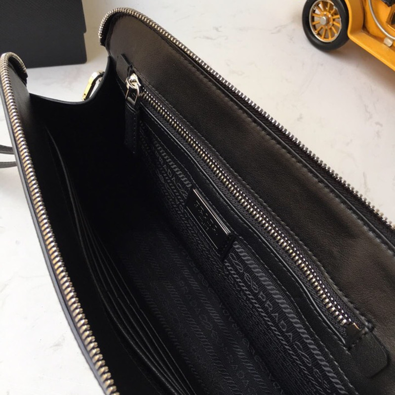 Men's Wallet Triangle Logo Handbag Size 26.5*17*5 cm