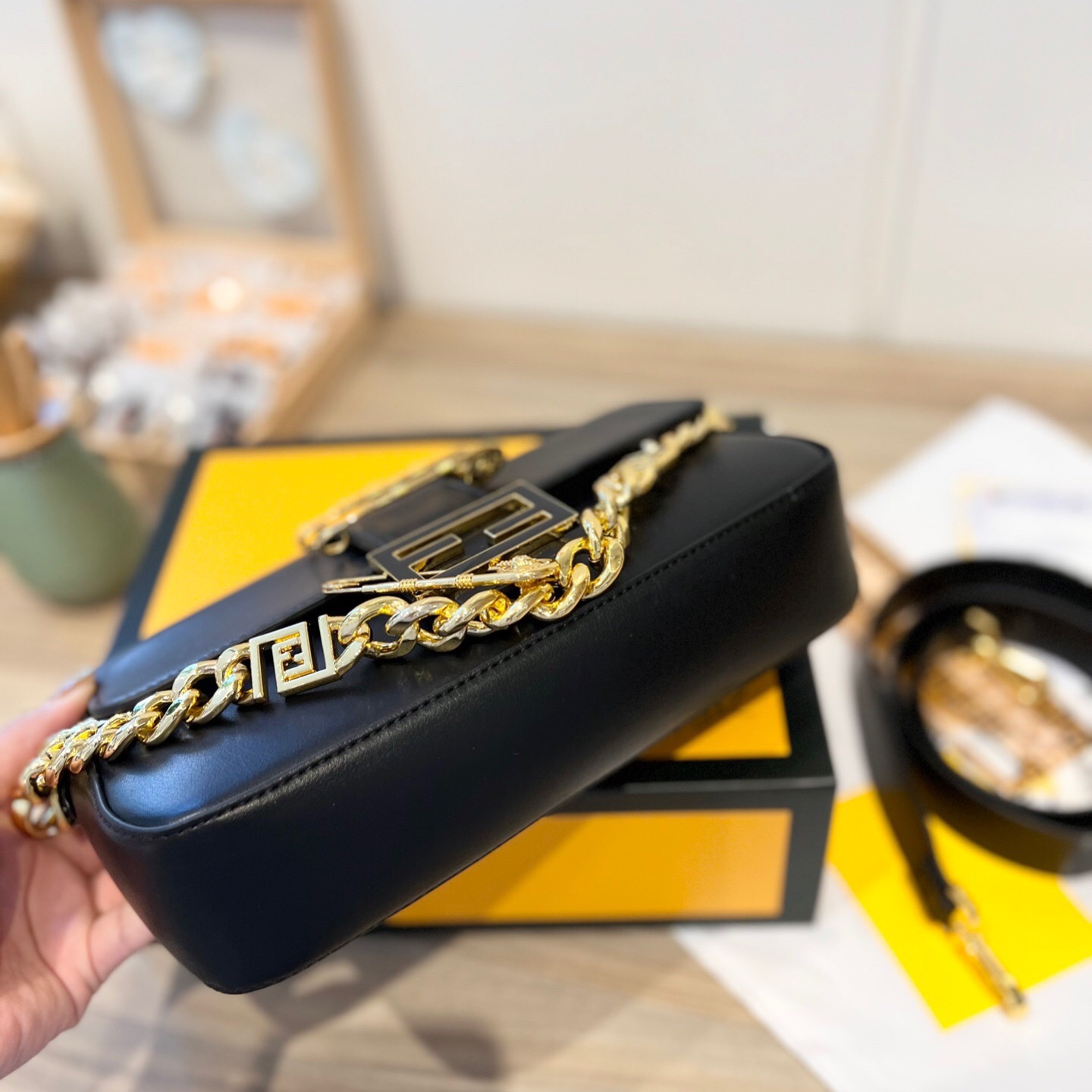 2022 New Black Bag ,size:25*5*15cm