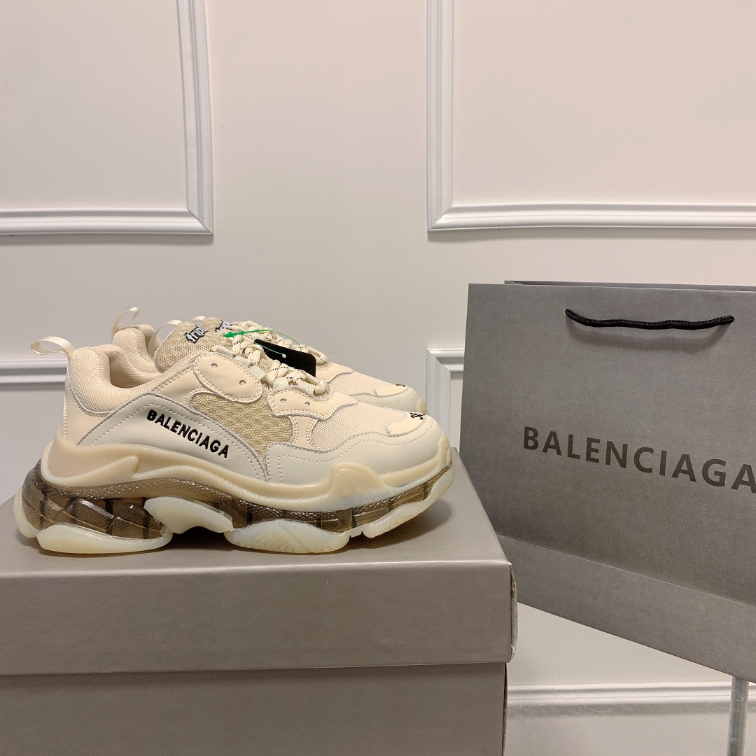 Triple S Clear Sole Women's Shoes Size:EU35-EU42
