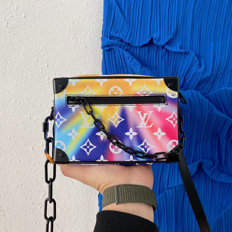 Mini Soft Trunk Bag Men's Bag Size 18.5*13*8 cm