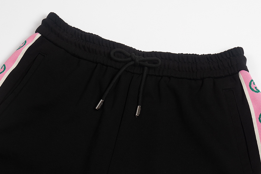 2022ss Men's Black Shorts