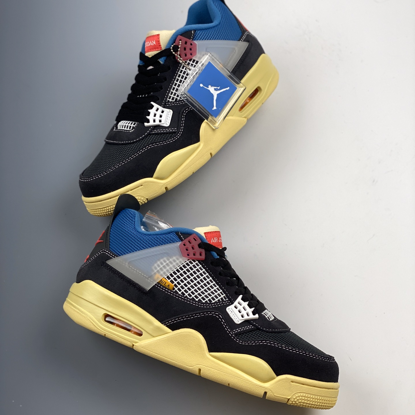 Union LA x Air Jordan 4 Retro Off Noir Basketball Shoes Size:EU38.5-EU47