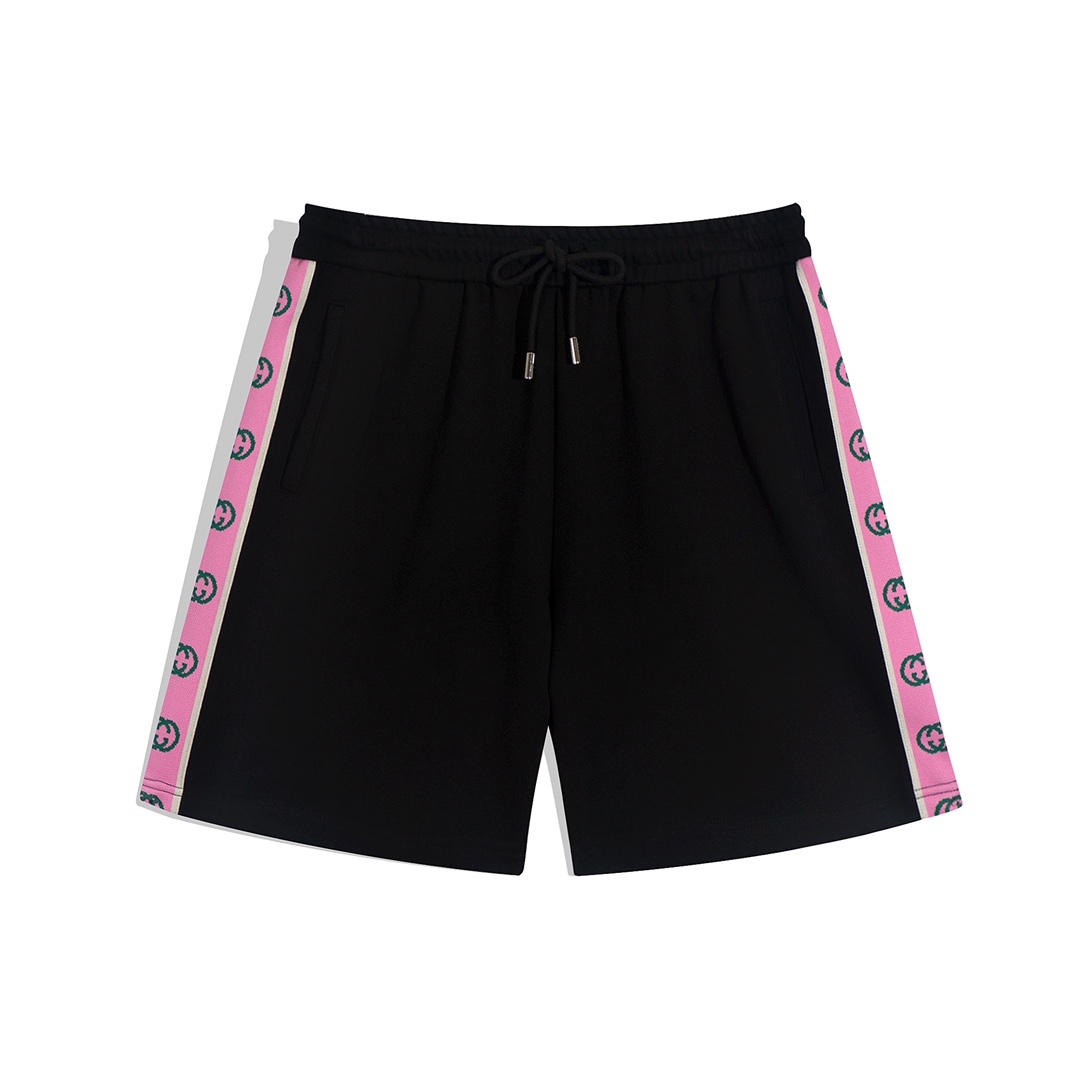 2022ss Men's Black Shorts