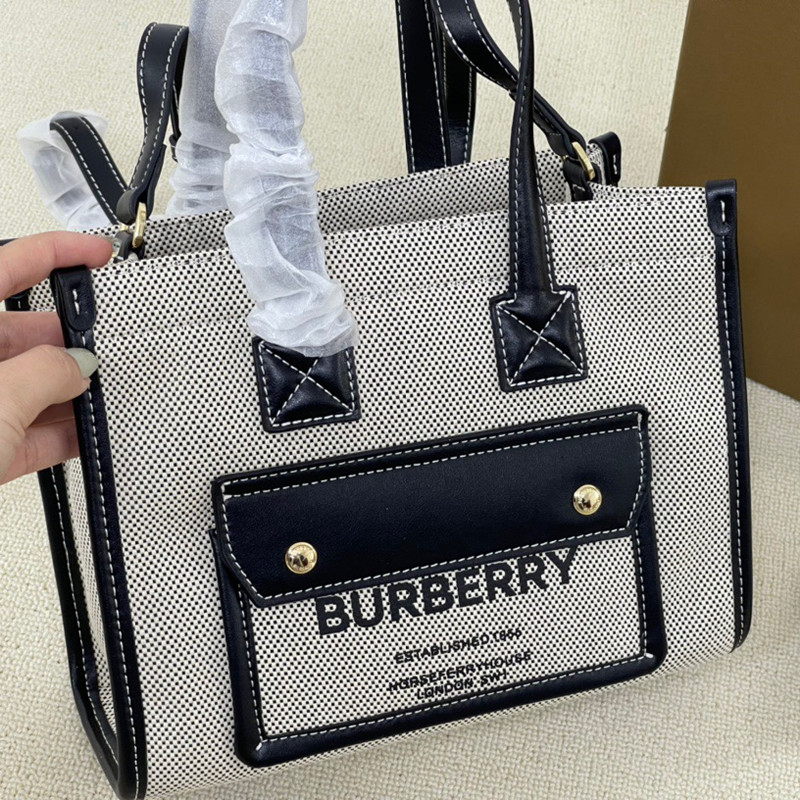 Tote Freya Canvas and Cowhide Size 23*8*19 cm