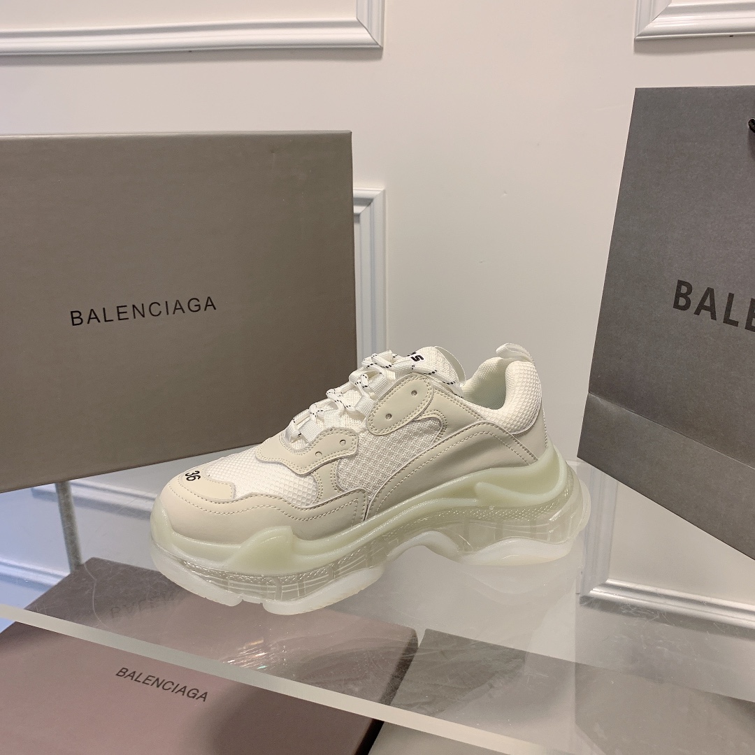 Triple S Clear Sole Women's Shoes Size:EU35-EU42