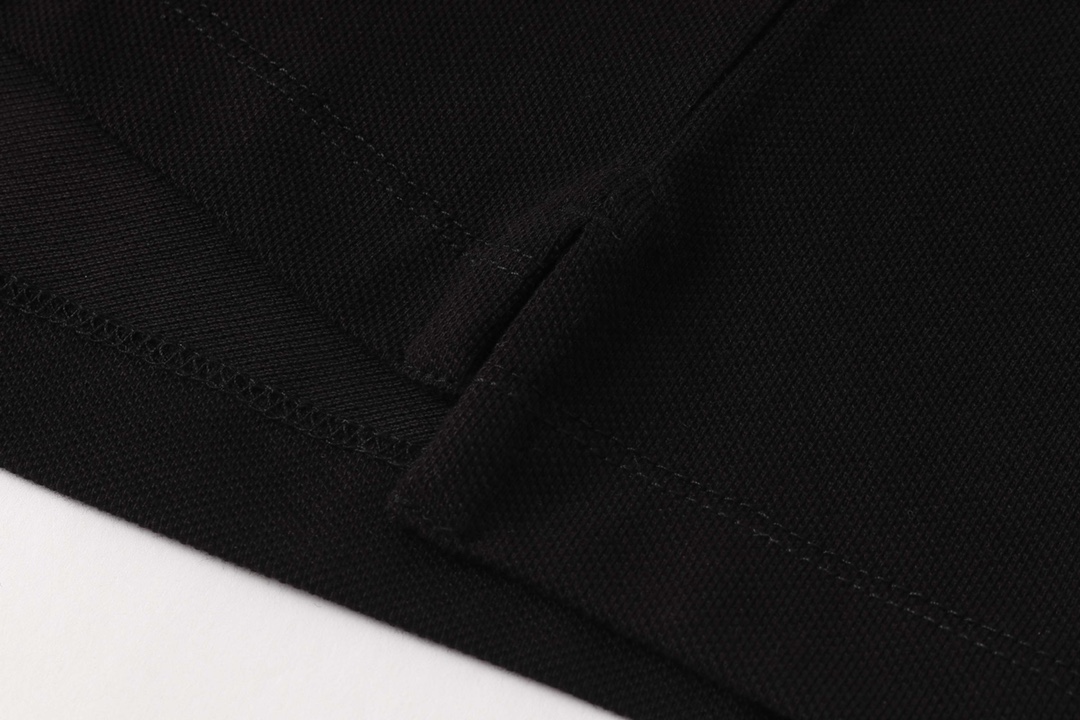 2022ss Men's Polo Black Shirt