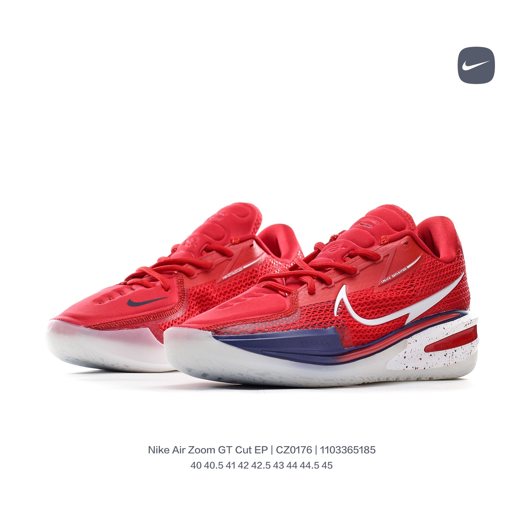 Air Zoom GT Cut Basketball Shoes SIZE:EU40-EU45/US7-US11