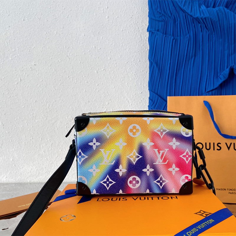 Mini Soft Trunk Bag Men's Bag Size 18.5*13*8 cm