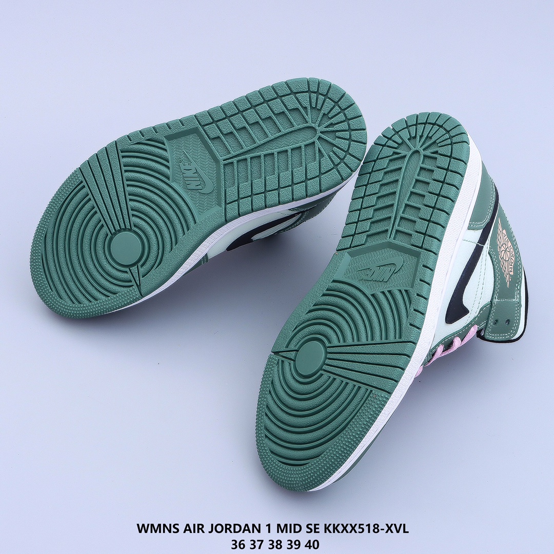 wmns air jordan 1 mid se arctic pink aj1 casual shoes Size:EU36-EU40
