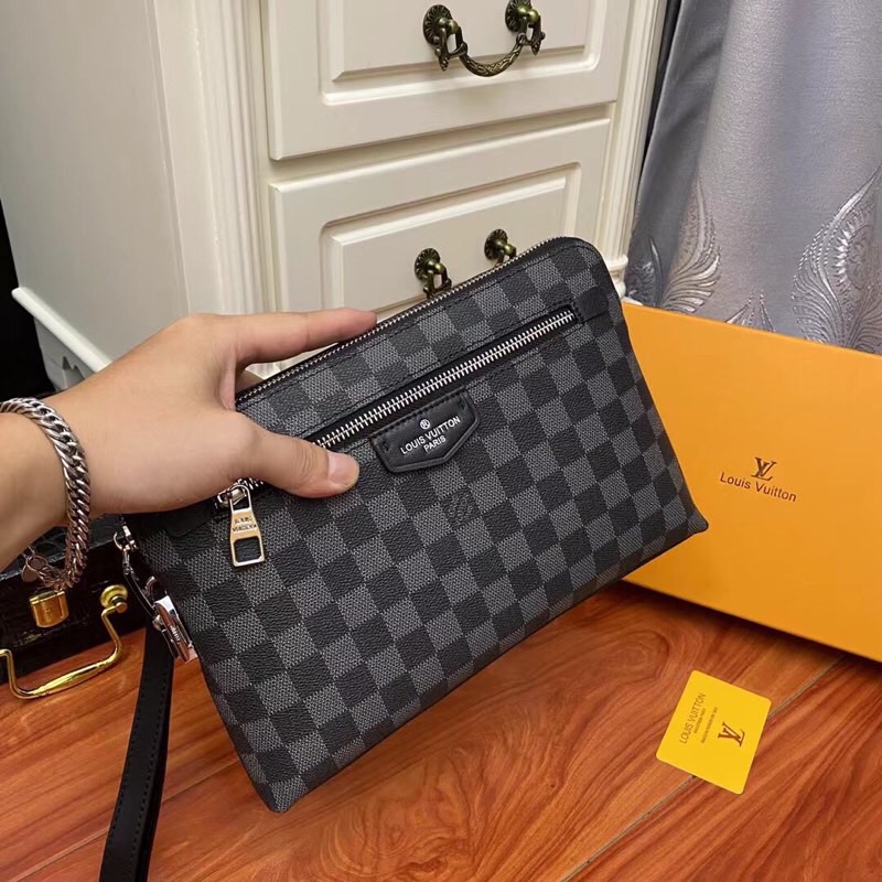 Men's Wallet Handbag Combination Lock Clutch Bag Size 28*18*3 cm