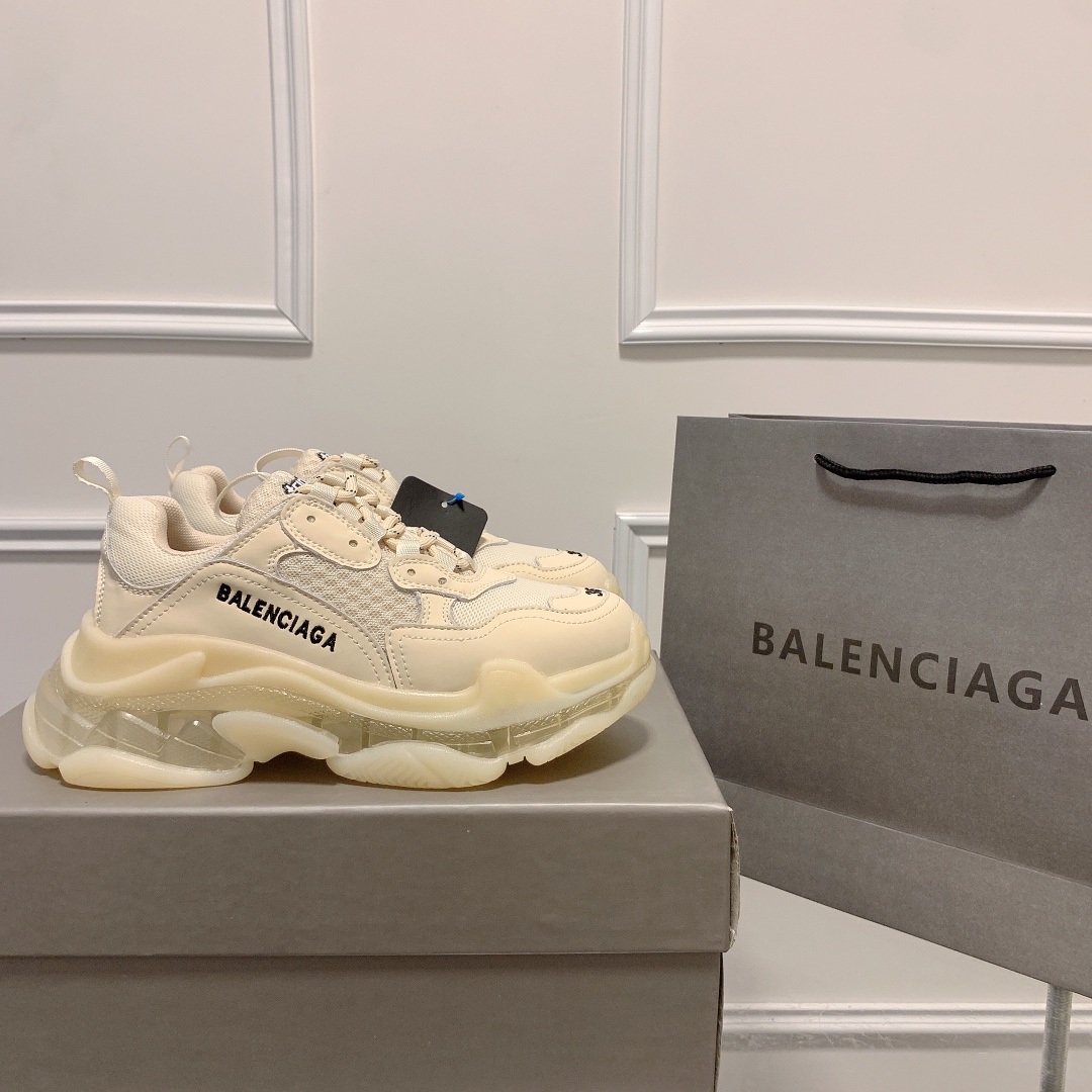 Triple S Clear Sole Women's Shoes Size:EU35-EU42