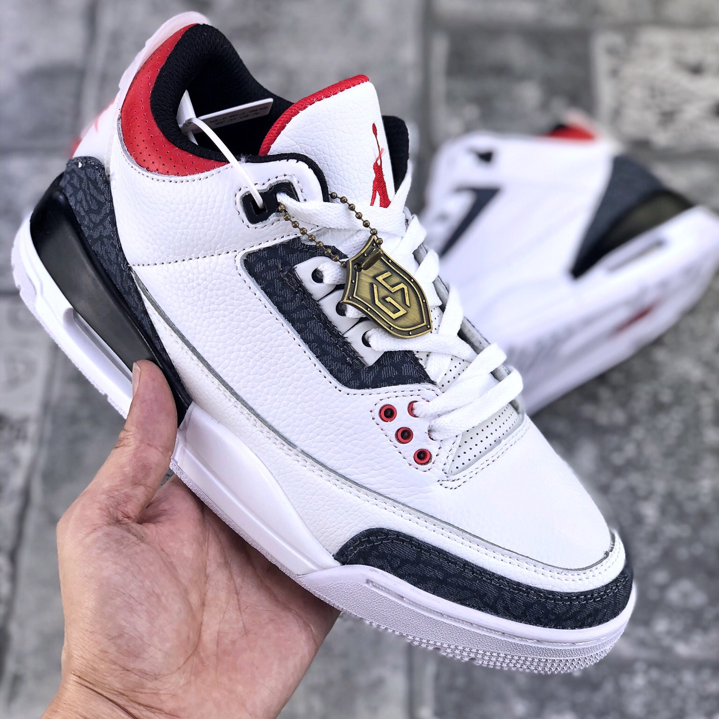 Air Jordan 3 Denim double logo Size:EU36-EU46/US4-US12