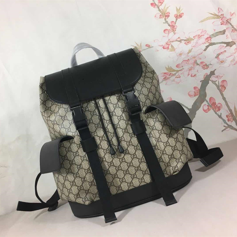 Men's  Cowhide Backpack   Shoulder Bag   Size 34*46*15 cm