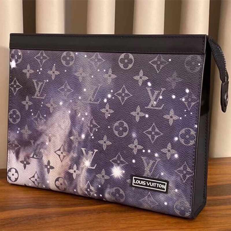 Starry Night Handbag Men's Clutch Bag Size 26*20*6cm