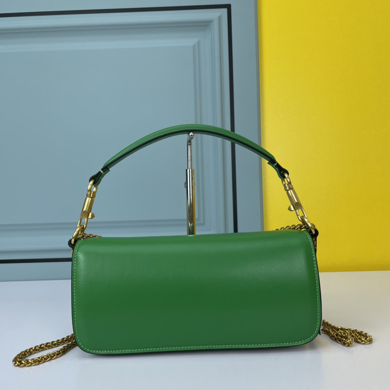 2022 Early Spring Series Women's Clutch Bag Crossbody Bags Green Size 27*13*6 cm