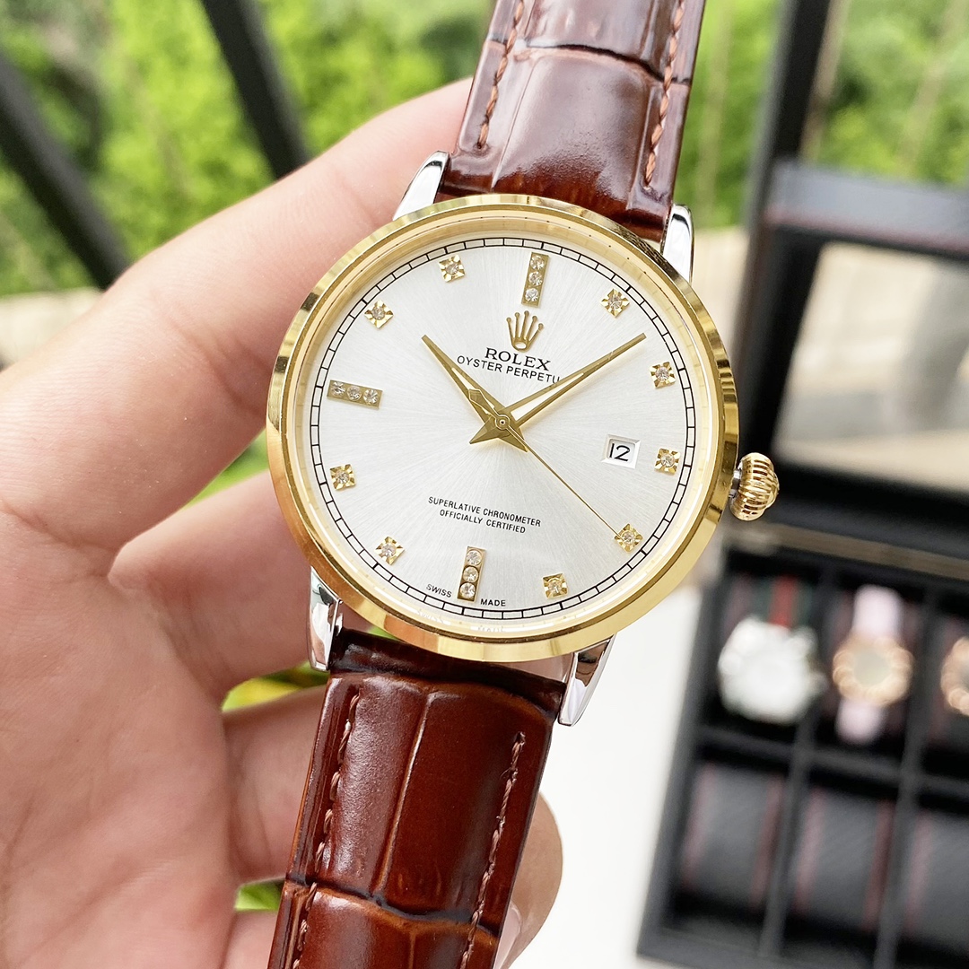 Classic Collection Couple Mechanical Watches,men40×11mm,women35×11mm