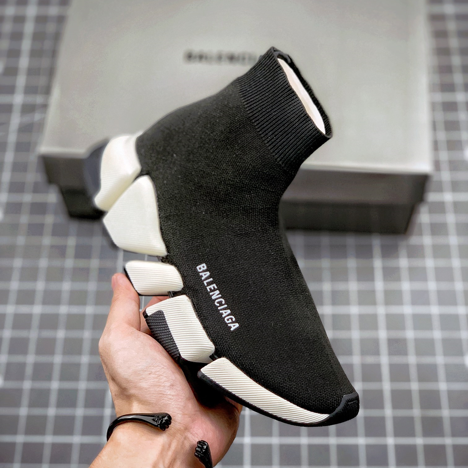 Sneakers Tess S.Gomma Maille NOIR Shoes Size:EU35-EU45