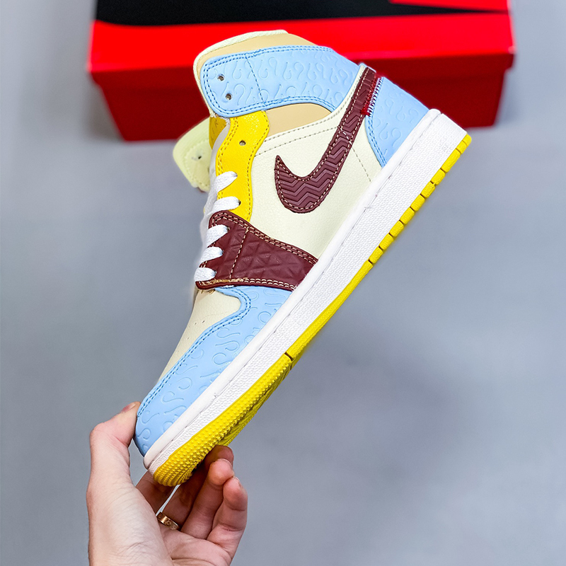 maison chateau x ai jordan 1 mid aj1 casual shoes Size:EU36-EU46