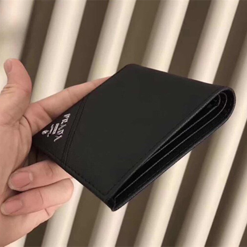 Men's Wallet Short Foldable Money Clip Size 11*9.5 cm