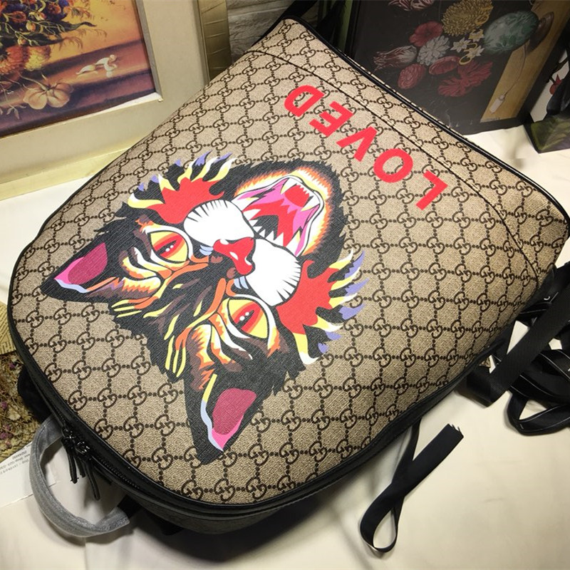 Canvas Backpack Men's Shoulder Backpack Size 31.5*41*14.5cm