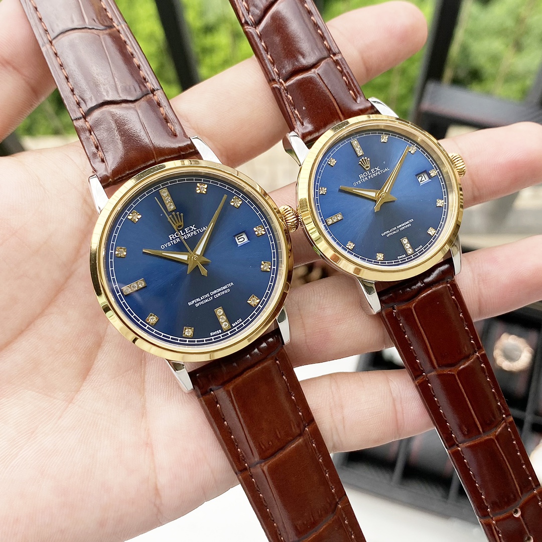 Classic Collection Couple Mechanical Watches,men40×11mm,women35×11mm