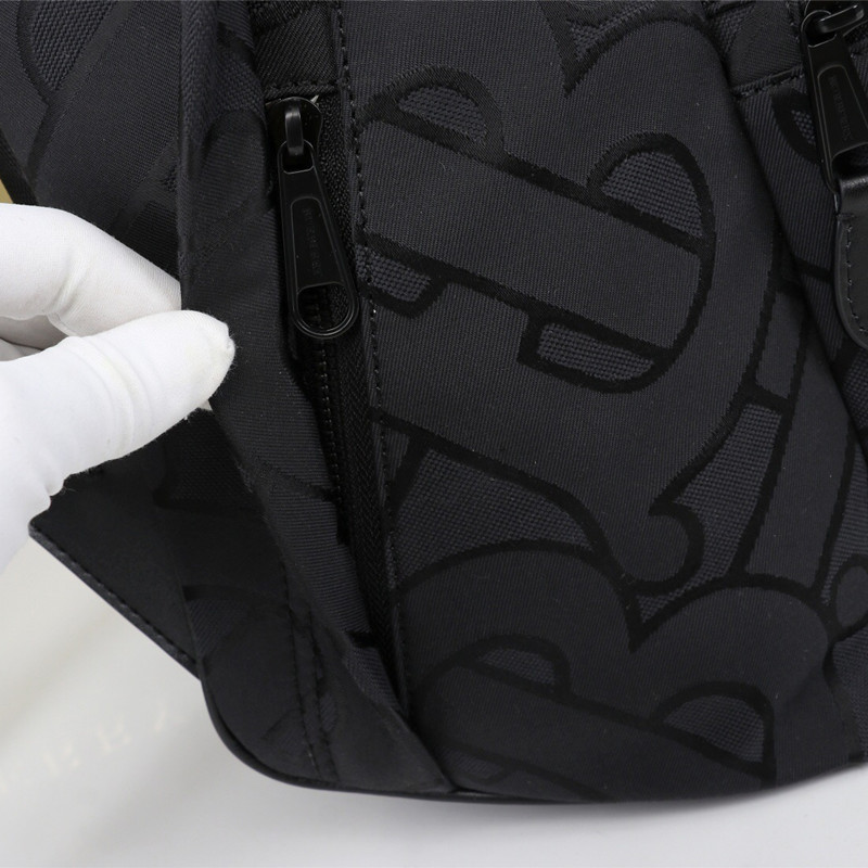 Men's bag Jacquard Canvas Backpack Unisex School Bag