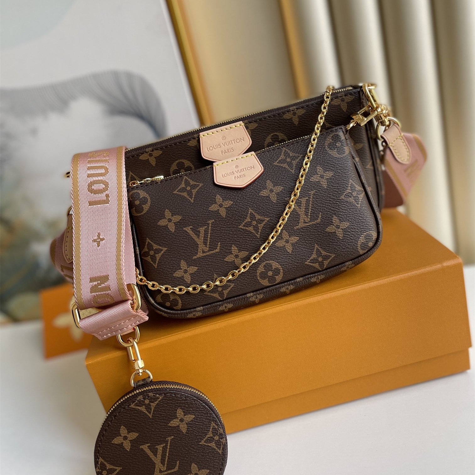 Multi Pochette Accessories bag ,High Quality 1：1