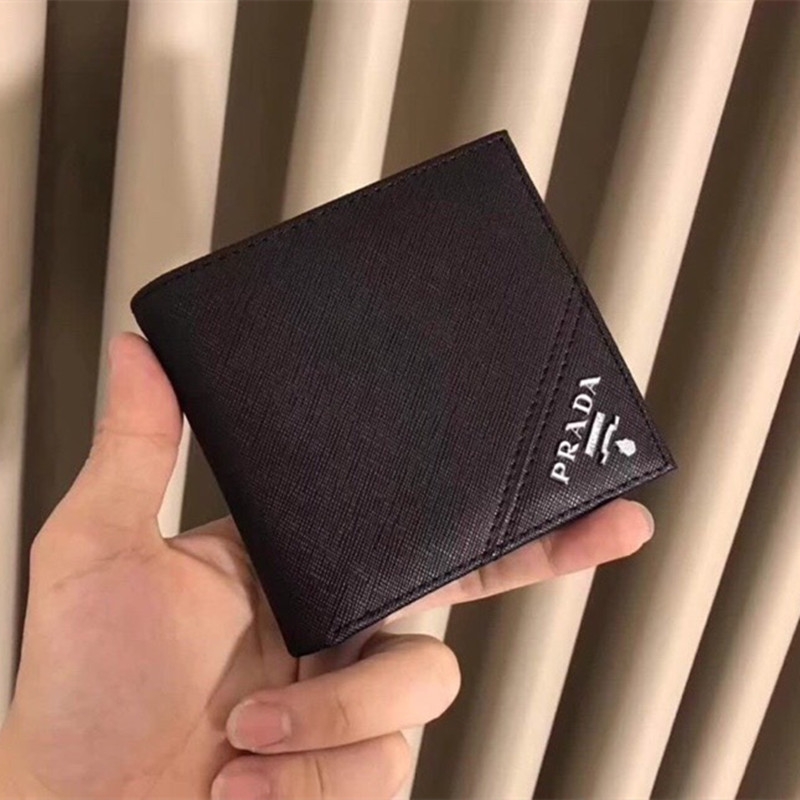 Men's Wallet Short Foldable Money Clip Size 11*9.5 cm