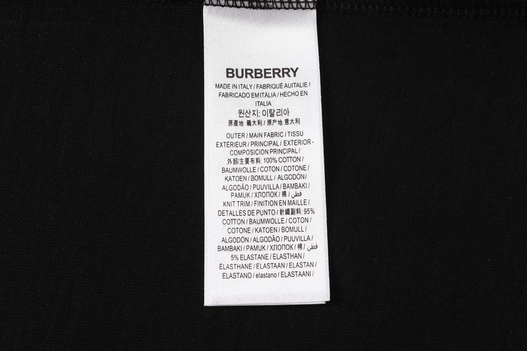 2022ss Men's Black T-Shirt