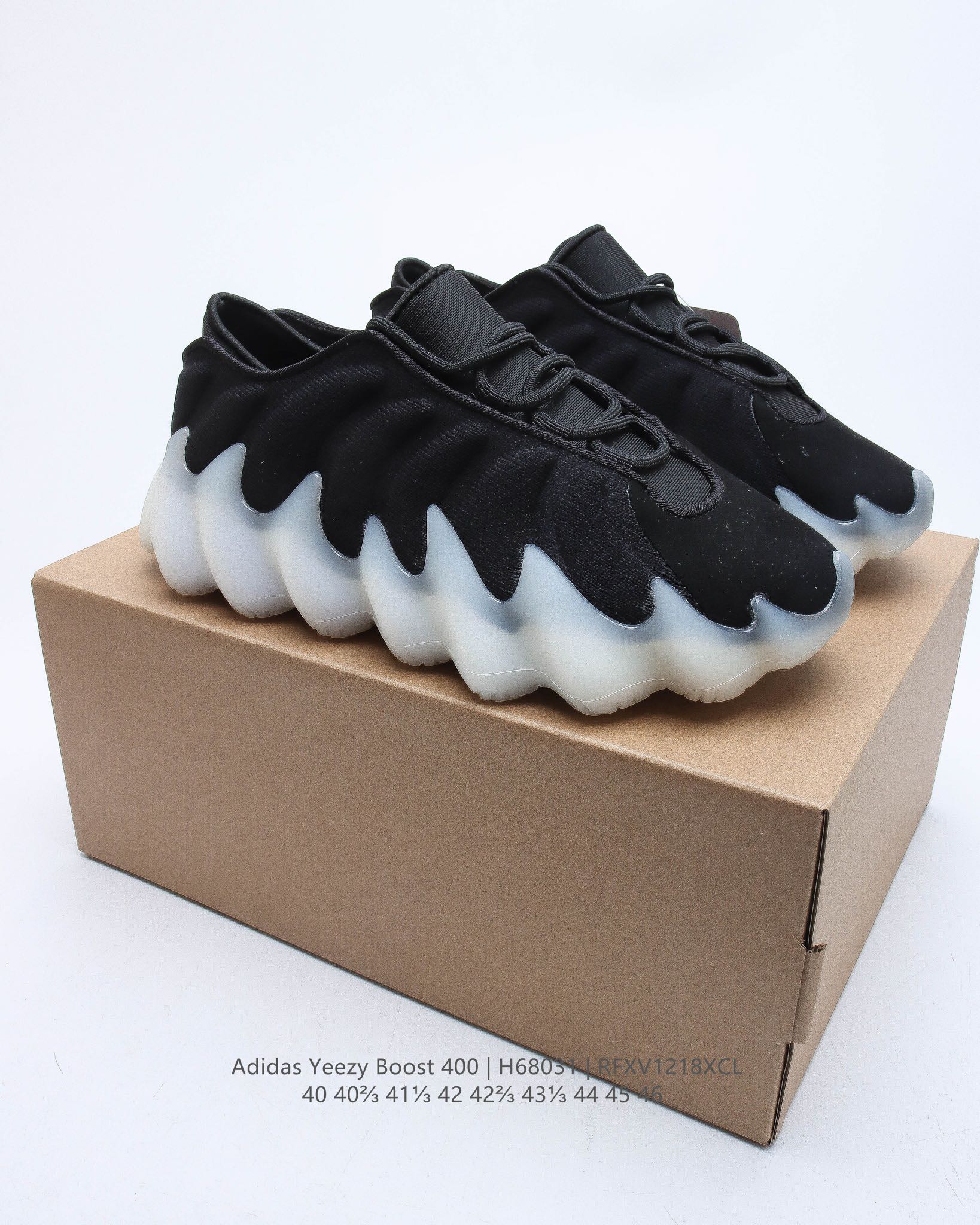 Originals yeezy 400 cloud white casual shoes Size:EU40-EU46